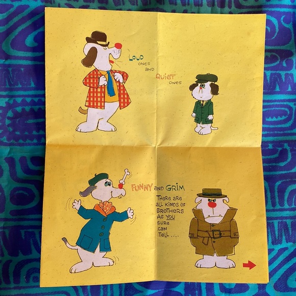 Vintage 1960’s Boy Brother Birthday Cards Lot of 4 - Picture 10 of 11